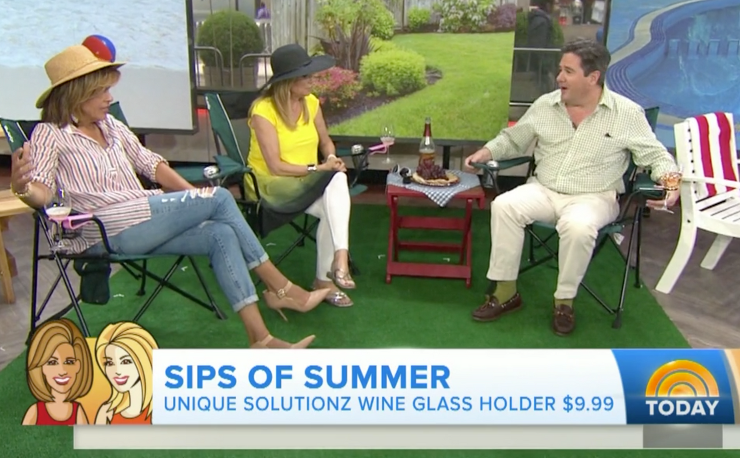 The Today Show features unique solutionz and their wine glass holder known as the wine hook